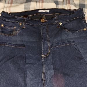 Blue jean jeggins skinny jeans